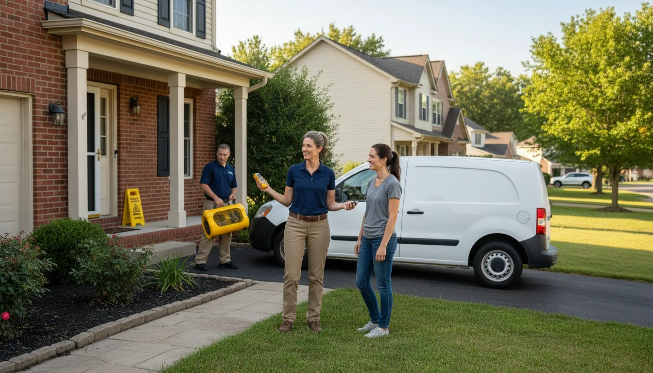 Residential water damage restoration in Black Lick, PA
